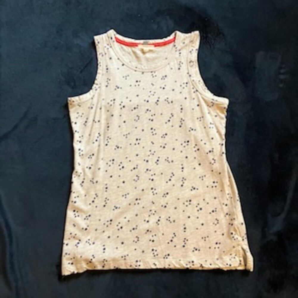 Cupio tank top - gray with stars size M